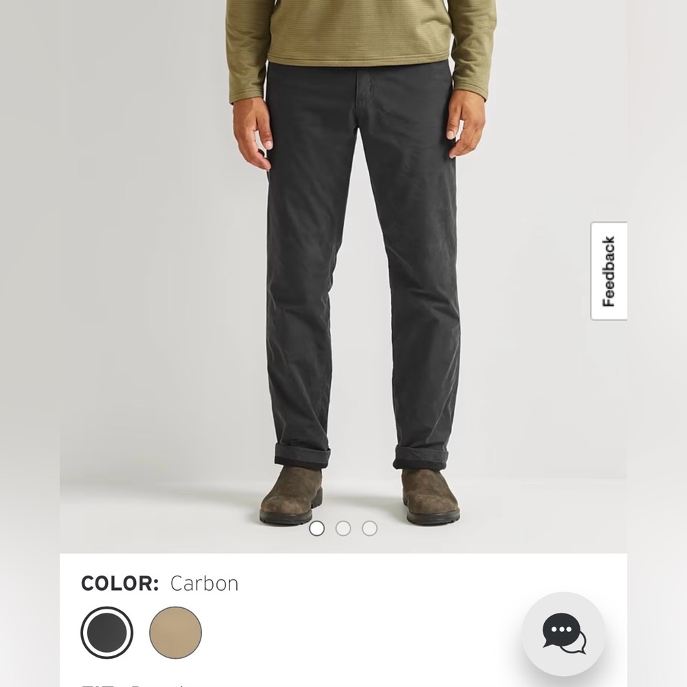 Eddie Bauer Men's Fleece Lined Pants NWT